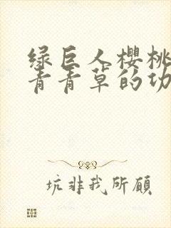 绿巨人樱桃荔枝青青草的功效