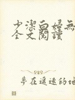 少洁白妇无删减全文阅读