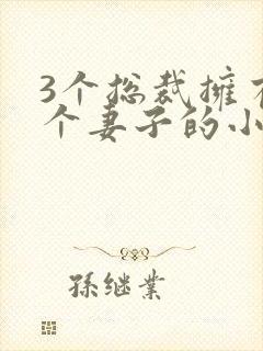 3个总裁拥有一个妻子的小说