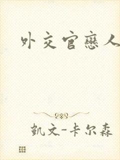 外交官恋人小说