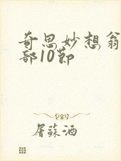 奇思妙想翁十三部10节