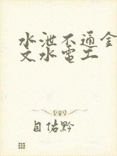 水泄不通金银原文水电工