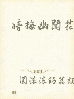暗梅幽闻花