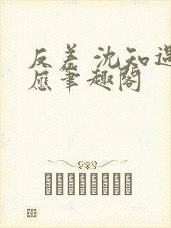 反差 沈知遇晏应笔趣阁