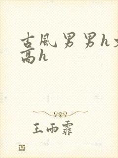 古风男男h文肉高h