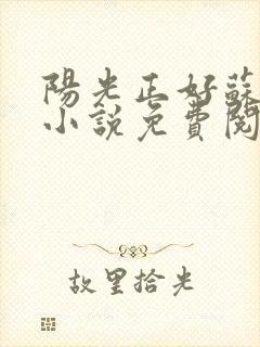 阳光正好苏玥玥小说免费阅读