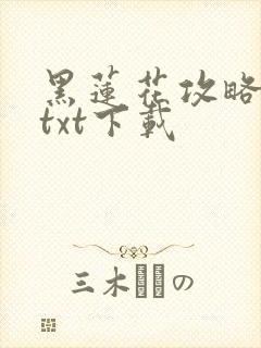 黑莲花攻略手册txt下载