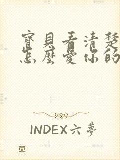 宝贝看清楚我是怎么爱你的小说