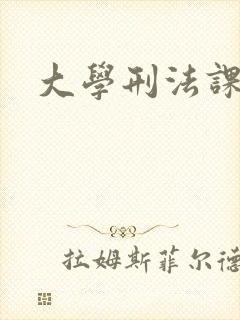 大学刑法课