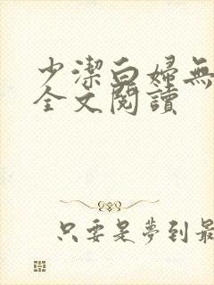 少洁白妇无删减全文阅读