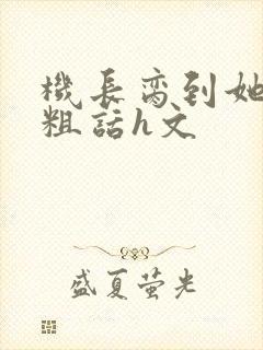 机长脔到她哭h粗话h文