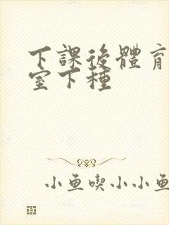 下课后体育器材室下种