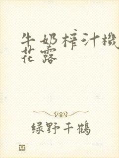 牛奶榨汁机金银花露