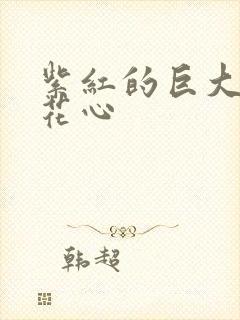 紫红的巨大顶开花心