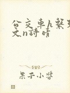 公交车h系列辣文n诗晴