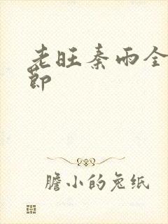 老旺秦雨全部章节