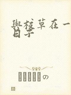 与校草在一起的日子