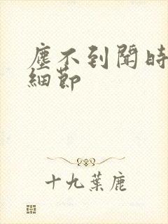 尘不到闻时顶腰细节