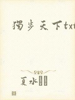 独步天下txt