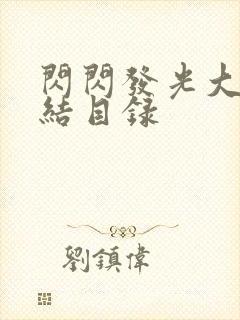 闪闪发光大团圆结目录