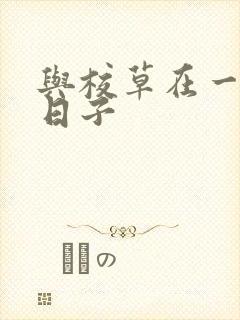 与校草在一起的日子