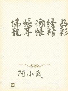 佛帐潮绣凸浮双龙耳帐精彩片段