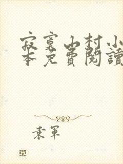 寂寞山村小说全本免费阅读