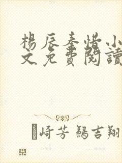 杨辰秦惜小说全文免费阅读最新