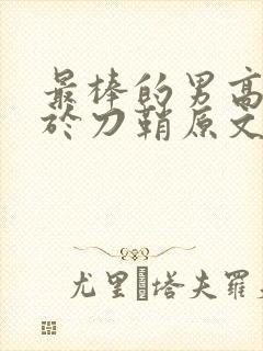 最棒的男高中生于刀鞘原文阅读