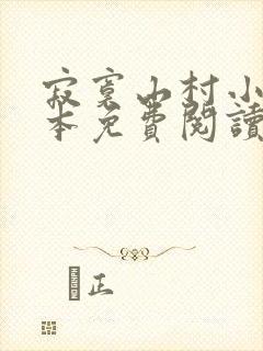 寂寞山村小说全本免费阅读