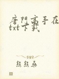 唐门高手在异世txt下载