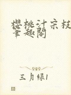 樱桃汁宋枝江野笔趣阁