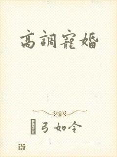 高调宠婚