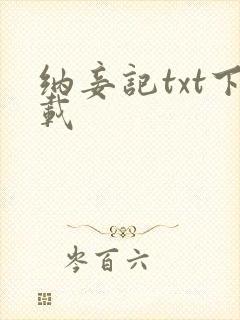 纳妾记txt下载