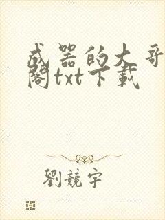成器的大哥笔趣阁txt下载