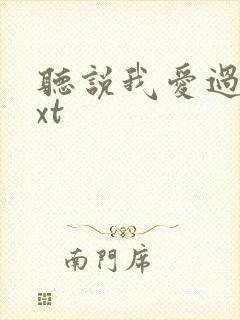 听说我爱过你txt