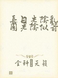 长日光阴乱作一团光阴似箭笔渺