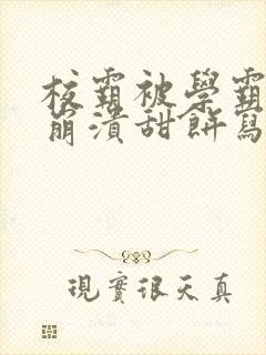 校霸被学霸玩到崩溃甜饼写手