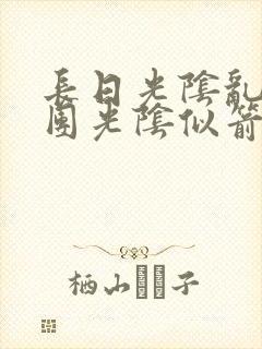 长日光阴乱作一团光阴似箭时渺