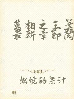 万相之王笔趣阁最新章节阅读