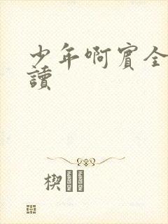 少年啊宾全文阅读