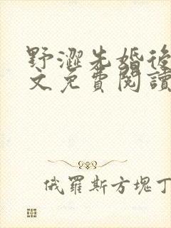 野涩先婚后爱全文免费阅读笔趣阁