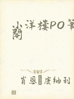 小洋楼PO笔趣阁