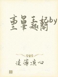 高昌王妃by黛玉笔趣阁