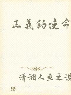 正义的使命小说