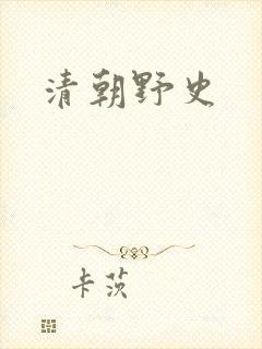 清朝野史