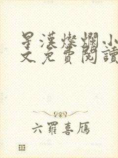 星汉灿烂小说全文免费阅读