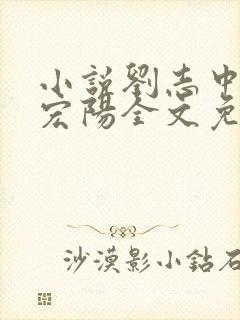 小说刘志中和张宏阳全文免费阅读无弹窗