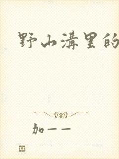 野山沟里的村庄