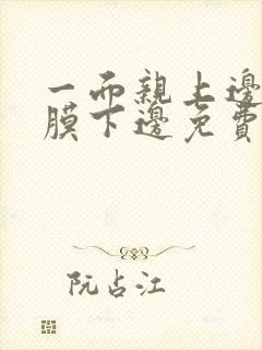 一面亲上边一面膜下边免费阅读